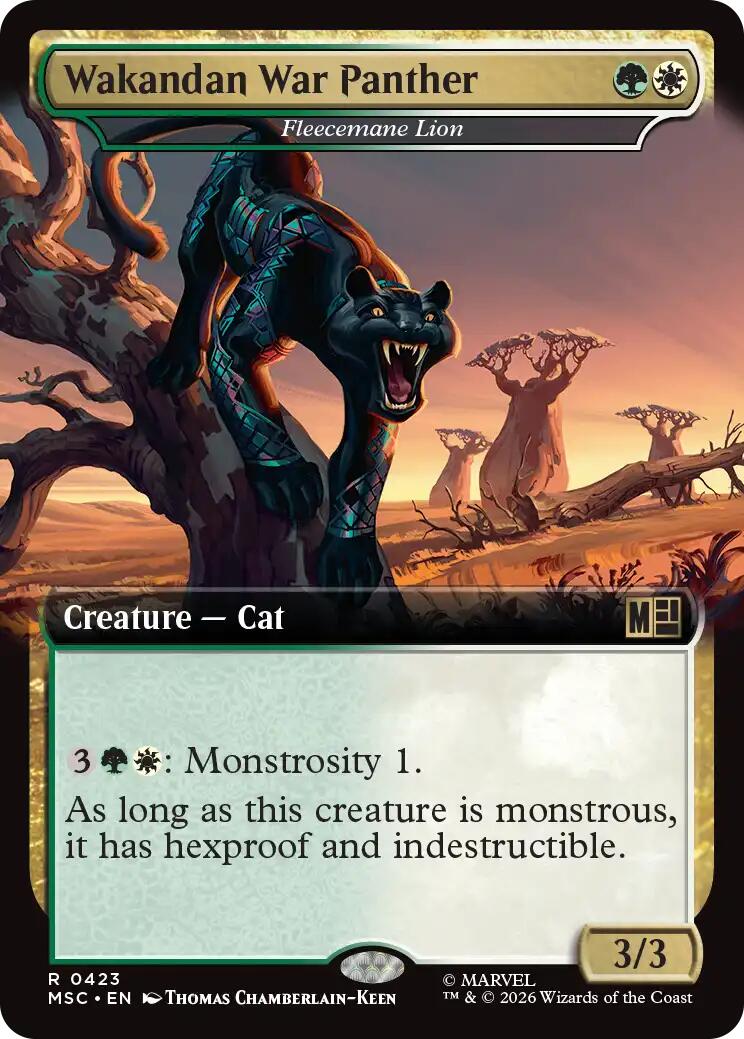 Wakandan War Panther - Fleecemane Lion (Extended Art)