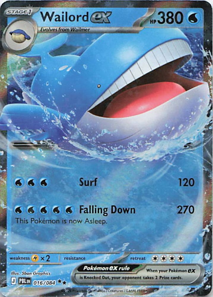 Wailord ex - 016/084