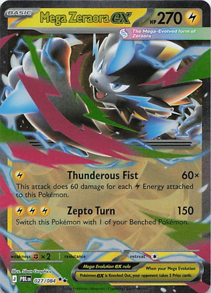 Mega Zeraora ex - 027/084