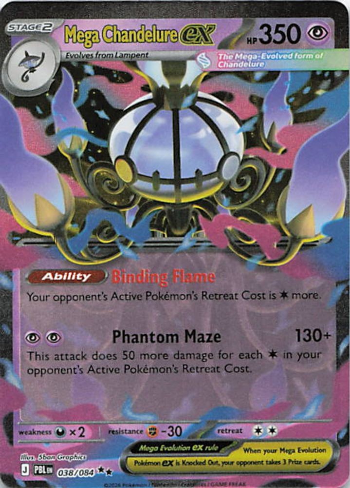 Mega Chandelure ex - 038/084