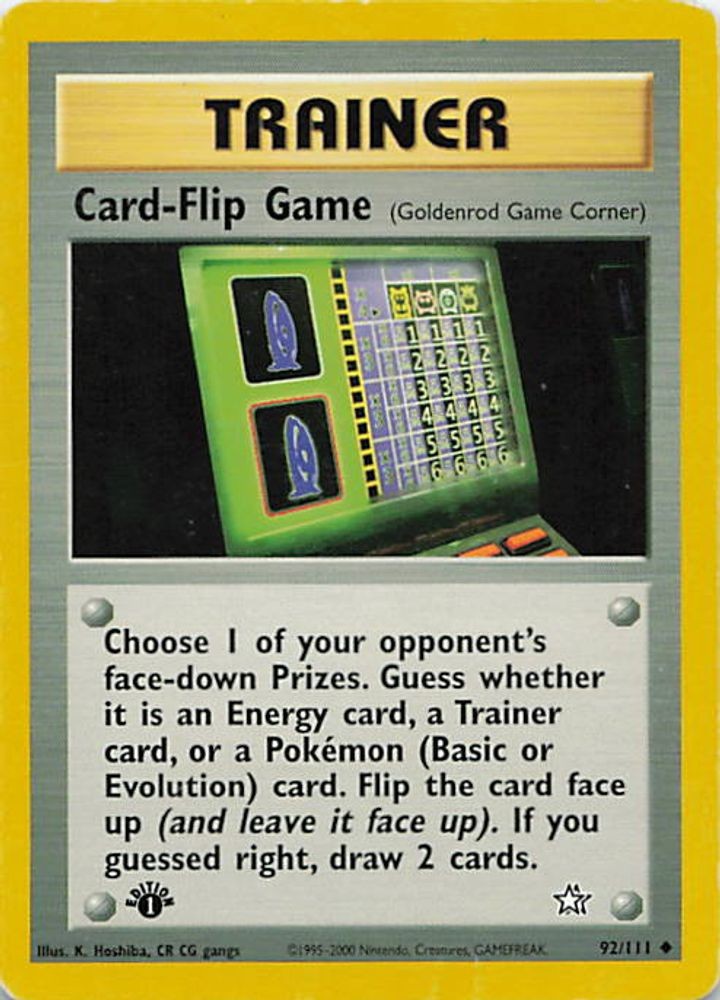 Card-Flip Game (Goldenrod Game Corner)