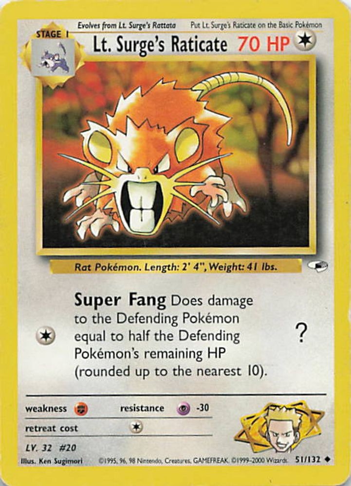 Lt. Surge's Raticate