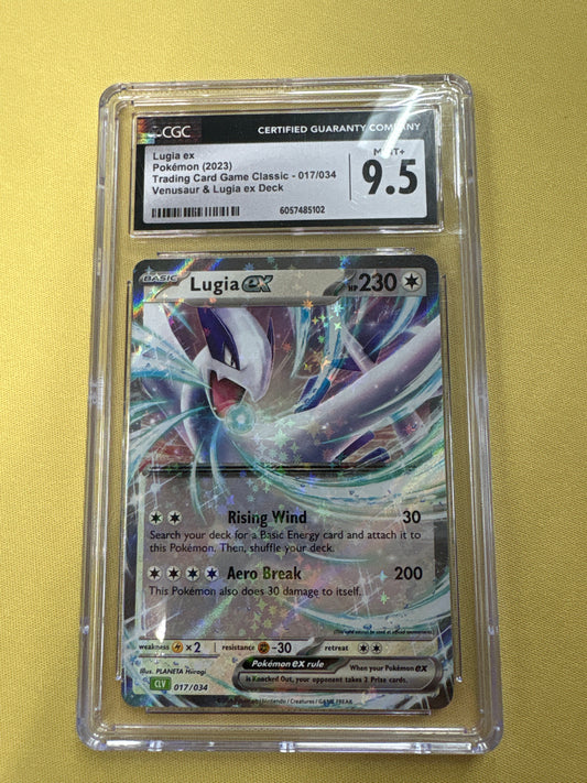 ✨✨Lugia ex 017/034 Holo Pokemon TCG CLV Mint PSA 9.5