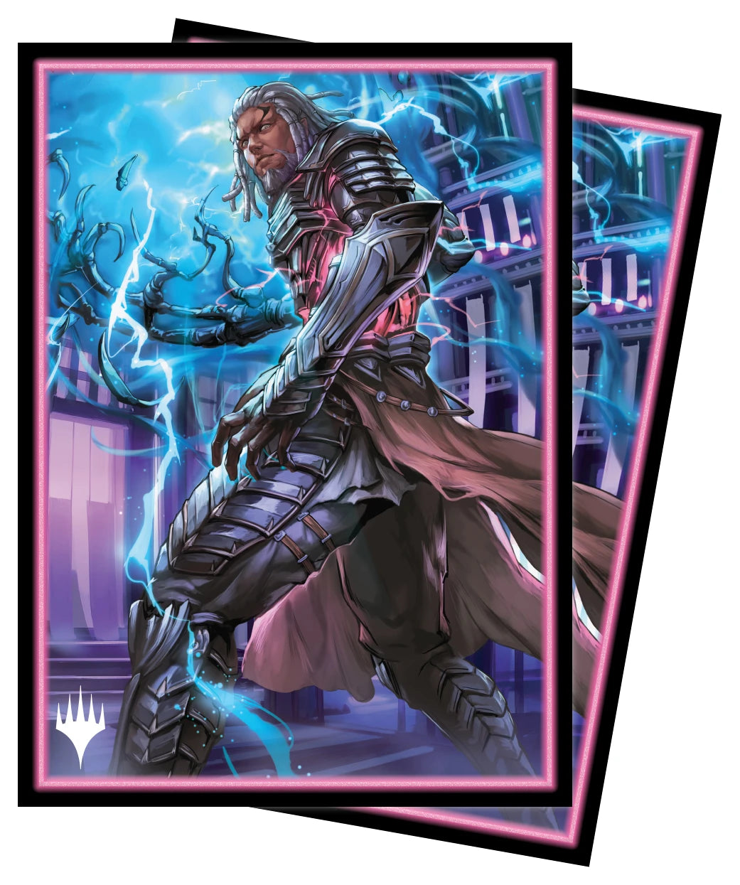 Ultra Pro 100 MTG Standard Card Sleeves Tezzeret Kamigawa Neon
