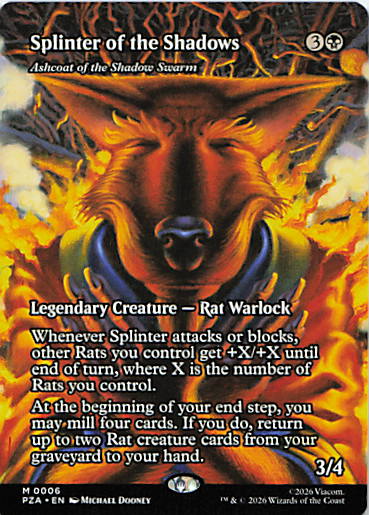 Splinter of the Shadows - Ashcoat of the Shadow Swarm (Borderless)