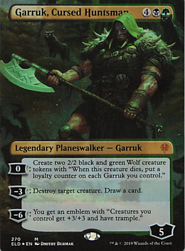 Garruk, Cursed Huntsman (Borderless)