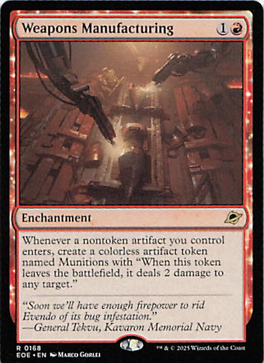 Weapons Manufacturing | Near Mint / English / Normal