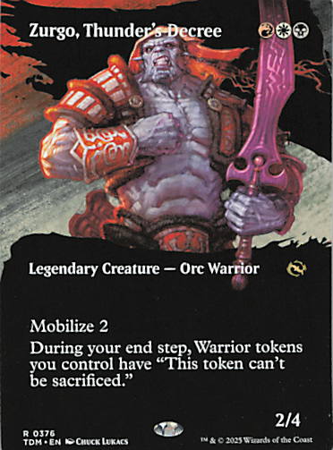 Zurgo, Thunder's Decree (Borderless)