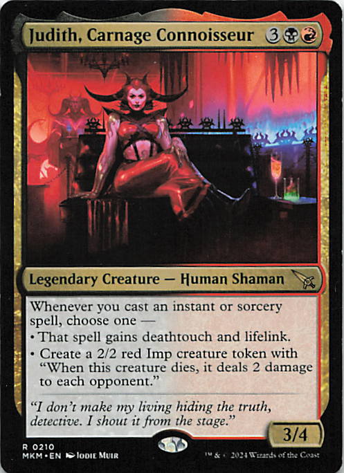 Judith, Carnage Connoisseur
