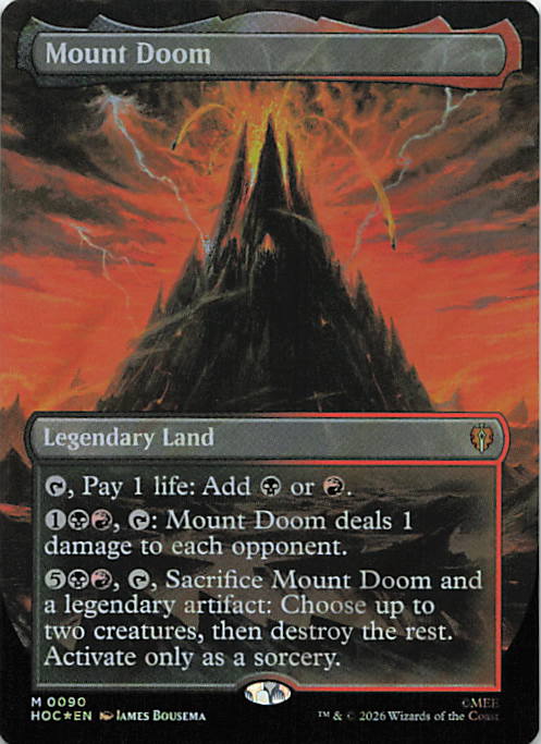 Mount Doom (Borderless) (Surge Foil)