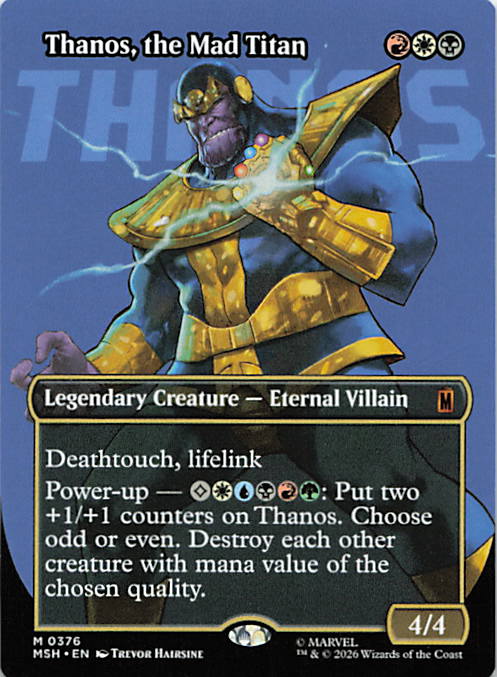 Thanos, the Mad Titan (Borderless) (0376)