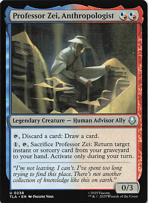 Professor Zei, Anthropologist