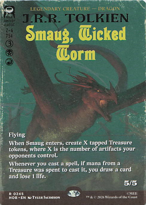 Smaug, Wicked Worm (Borderless)