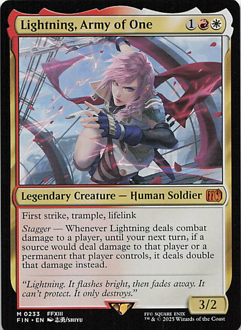 Lightning, Army of One