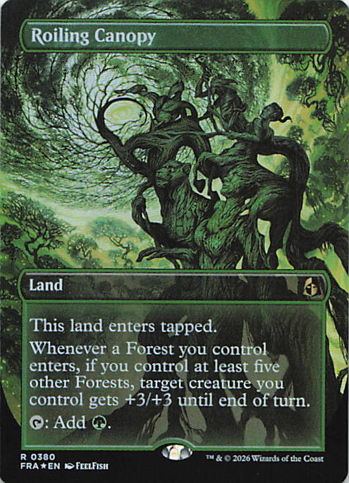 Roiling Canopy (Borderless) | Near Mint / English / Foil