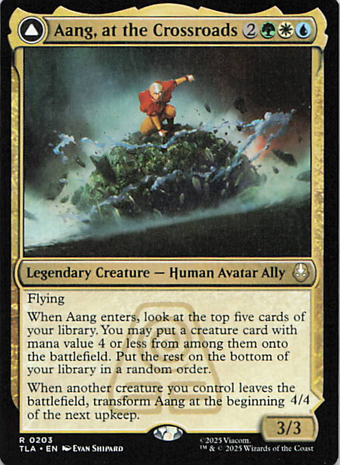 Aang, at the Crossroads