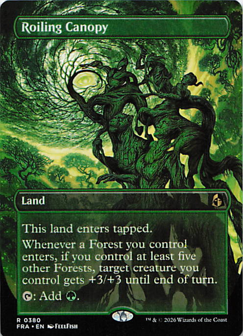 Roiling Canopy (Borderless) | Near Mint / English / Normal