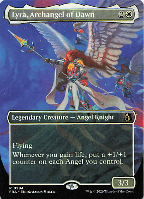 Lyra, Archangel of Dawn (Borderless) | Near Mint / English / Normal