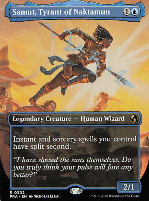 Samut, Tyrant of Naktamun (Borderless) | Near Mint / English / Normal