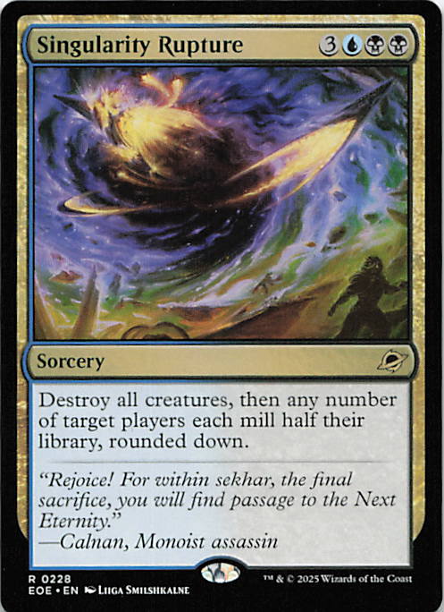 Singularity Rupture