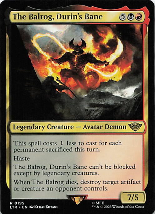 The Balrog, Durin's Bane