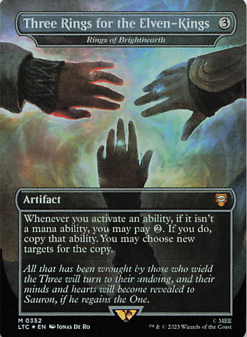 Three Rings for the Elven-Kings - Rings of Brighthearth (Borderless)