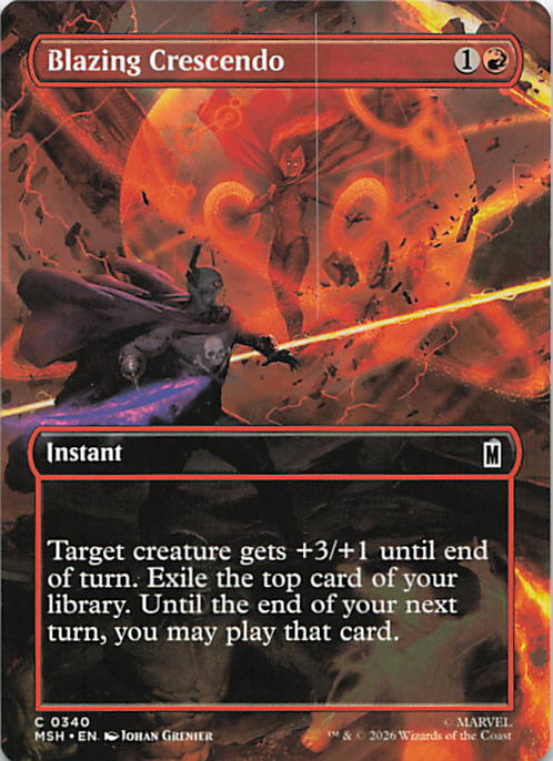 Blazing Crescendo (Borderless) | Near Mint / English / Normal