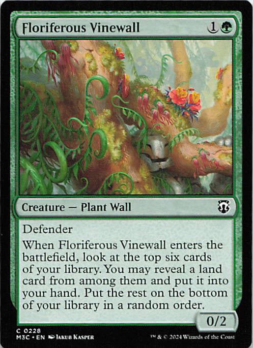 Floriferous Vinewall | Near Mint / English / Normal